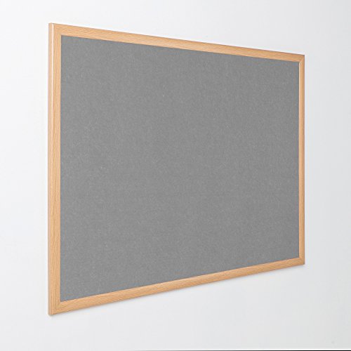Metroplan Eco-Colour Light Oak Noticeboard - 900 x 1200mm (HxW) - Grey