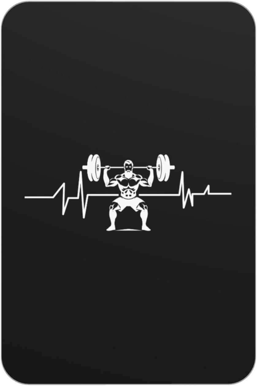 Weightlifting Heartbeat Bodybuilding Acrylic Fridge Decor Clear Cute Home Kitchen Fridge Decoration Accessories4