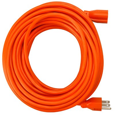 MEMaster Electrician 02307ME Extension Cord, 16/3, Orange, 25-Ft. - Quantity 12