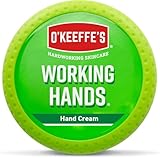 O’Keeffe’s Working Hands, 96g Jar - Hand Cream for Extremely Dry, Cracked Hands | Instantly Boosts Moisture Levels, Creates a Protective Layer & Prevents Moisture Loss