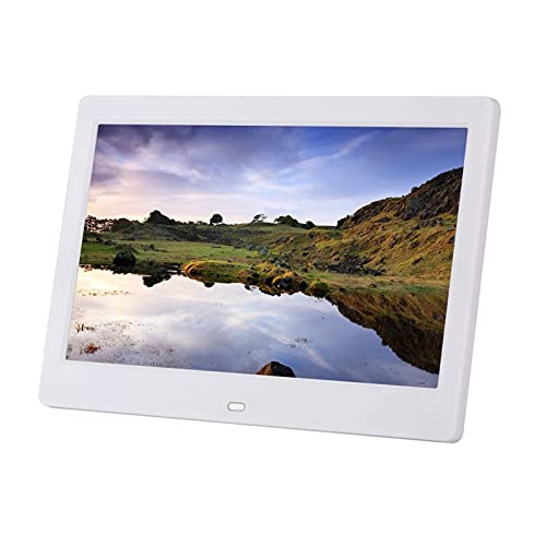 Cadre photo numérique IPS 10 pouces blanc avec télécommande et lecture multimédia - 2