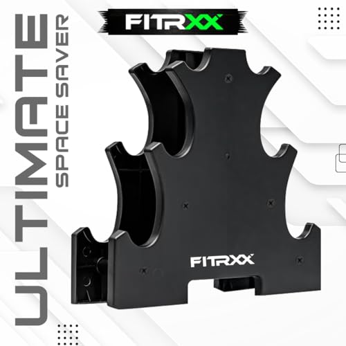 Fitrxx Fitness Dumbbell Weight Stand, Home and Gym Dumbbell Stand for Strength Training, Compact and Easy to Use, Dumbbell Rack (Without Dumbbells) 3 41FMdjziAnL