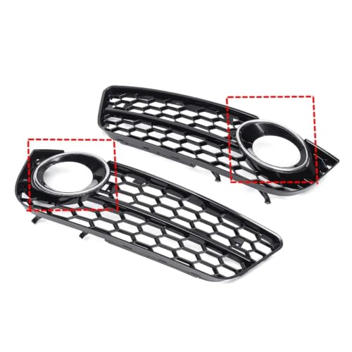 Rejilla para lámpara antiniebla delantera compatible con parachoques de A5 4