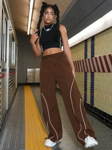 Image of GRECIILOOKS Track Pants for Woman | Parachute Pant for Women Baggy | Loose Trousers for Women | Baggy Cargo Pant's for Woman | Trendy Parachute Pants for Travel & Everyday (Available in Plus Size)