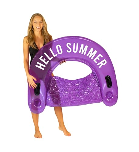 Chaise longue flottante de piscine Hello Summer pour bronzer au soleil