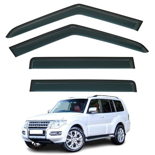 Déflecteurs d'air auto anti-pluie pour vitres Mitsubishi Shogun