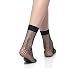 4 Paar Damen Fischnetz Söckchen Netz Socken Netzstrümpfe ,Schwarz,Einheitsgröße