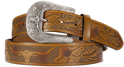 CHAOREN Leather Western Belt - 1.5