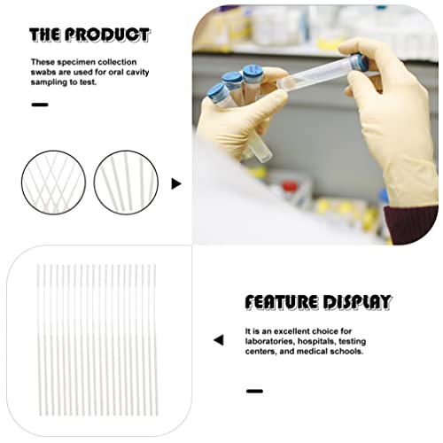 Scicalife 100 Pcs Nasofarharygeal Nasal Swabs Nylon Amostra Flocked Swab Nasofaringeal Swab Swab Amo