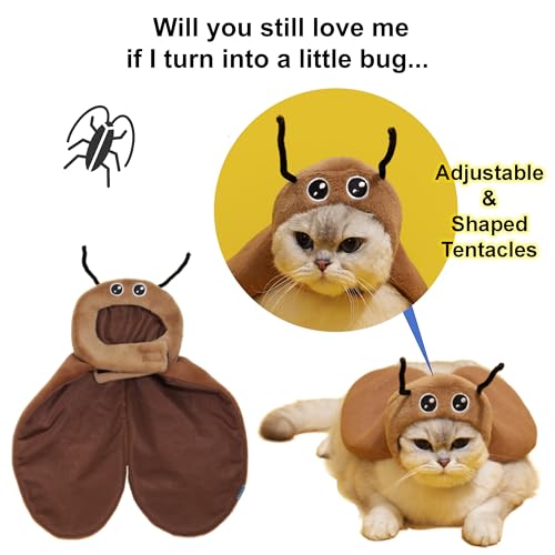 Disfraz de cucaracha para perro talla Large marrón miniatura 2
