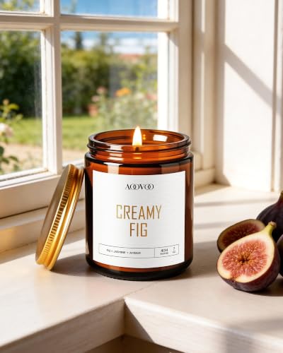 Image of AOOVOO Candles Set - 6PC Scented Candles, Soy Candle, Aromatherapy Candle, Soy Wax Candle, Candle for Home Scented, Velvety Rose /Fresh Cedar /Earthy Patchouli /Woody Jasmine /Warm Mahogany /Creamy Fig