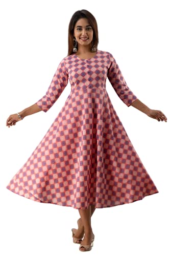 Pious LIBASCotton Cambric Anarkali Kurta for Womens/Anarkali Kurta for Women Anarkali Kurtas