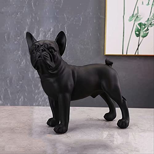 Sculptures Home Decor Creative Color Bulldog Chihuahua Dog Statue Doll Resin Sculpture Home Office Bar Store Decoration Crafts 2831.513.5Cm French Bulldog A #TOP5