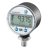 ASHCROFT 6833431 Digital Pressure Gauge w/Backlight, 0-10000 psi