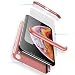 Produktbild Huawei Honor 9 Lite Hülle, WYRHS Hardcase 3 in 1 Ultra Dünn 360 Full Cover Schutz Schutzhülle Anti-Kratzer Elegant Stoßfest Hart PC Case Handyhülle (Rosegold) + 1 Stück Schutzfolie