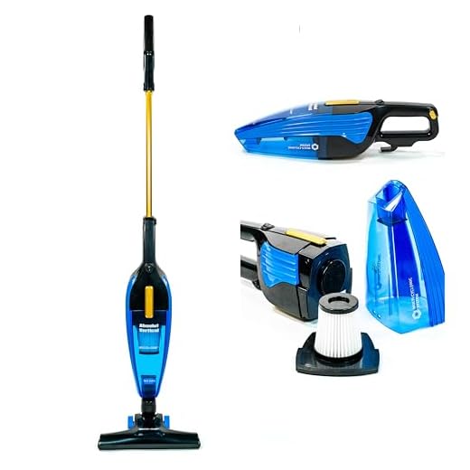 ECO-DE Staubsauger mit Kabel 800 Watt, beutellos mit HEPA-Filter gegen Hausstaubmilben, elektrischer Besen Vacuum Cleaner mit 5 Zubehörteilen für Böden, Sofa, Matratzen, Auto, Hunde- und Katzenhaare