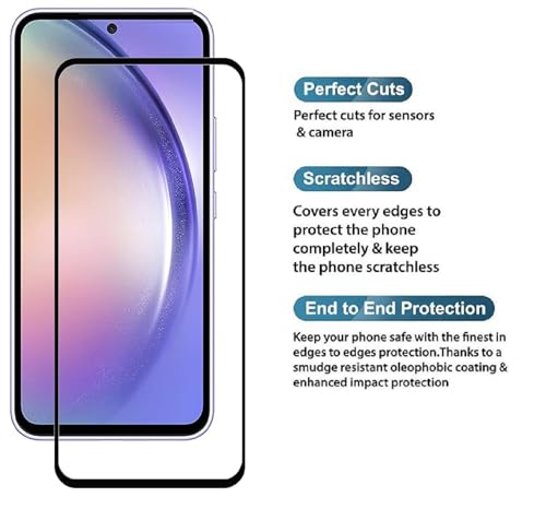 Image of HD, Scratch, Tear Resistant Edge to Edge Tempered Glass Screen Protector Guard Suitable For Moto G36 / 56
