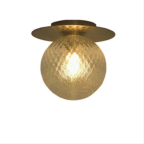 Plafonnier boule verre luminaire couloir entrée bureau design moderne Stylehome