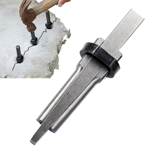 Wedge Divisor De - Herramienta De Piedra De Servicio Pesado, Divisor De Concreto | Cincel De Hierro Portátil, Precisión Ergonómica Separación De Herramientas Manuales Construcción Demolici