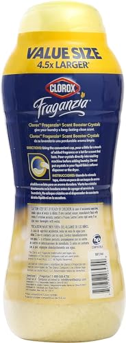 Image of Clorox Fraganzia Laundry Scent Booster Crystals, In-Wash Fragrance Beads for Fresh-Smelling Clothes & Linens, Safe for All Fabrics & Colors, Easy-Pour Bottle, Vanilla Scent, 70 Oz - 6 Pack