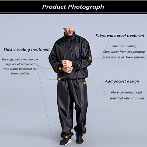 Suda más y quema grasa con este chándal sauna de hombre 2XL para running 6