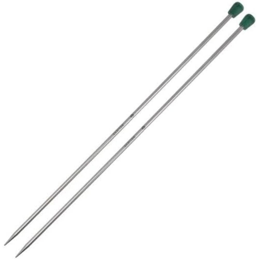 KnitPro The Mindful Collection Single Pointed Needles 16" (40cm), Silver, 5.50mm