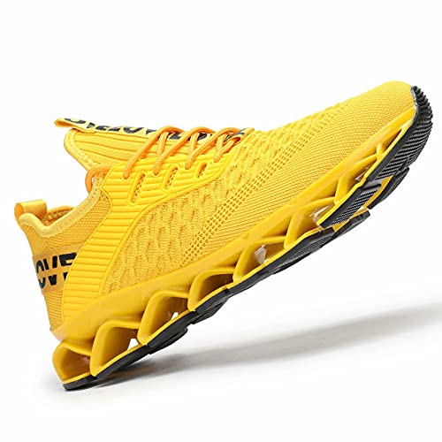 Image of Chopben Men's Running Shoes Blade Non Slip Fashion Sneakers Breathable Mesh Soft Sole Casual Athletic Walking Shoes