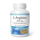 Natural Factors L-arginine Capsule, 1000mg,180 Count
