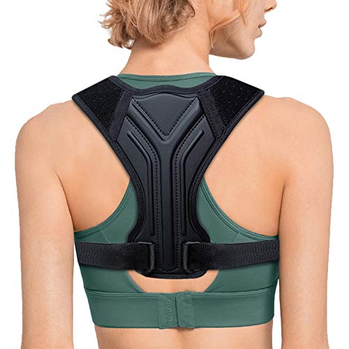 Posture Corrector for Women Men, Back Brace, Adjustable Back Straightener, Under Clothes Posture Brace for Upper Back & Shoulder Pain Relief, Comfortable Posture Trainer for Spine Posture Support (M)