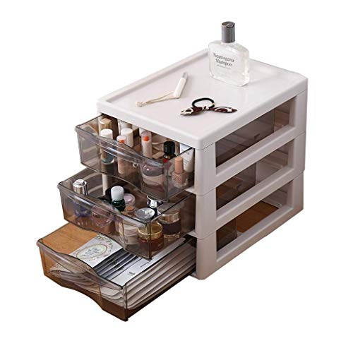 Preisvergleich Produktbild MMMP Cosmetic Rack-Desktop Storage Box Multifunktionales kosmetischer Aufbewahrungsbehälter Großraum-Grid Rack-Großvolumige Haushalt Debris Sortierung Rack (Farbe: grau, Größe: 27x34x30.5CM)