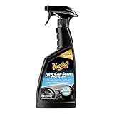Meguiar's New Car Scent Protectant Spray - Car Interior Cleaner for Vinyl, Rubber and Plastic, Contains UV Protection and Leaves a Rich, Satin Shine with a Pleasant New Car Smell, 16 Oz