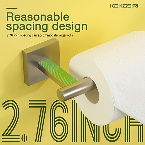 Image of KOKOSIRI Toilet Paper Holder Tissue Paper Dispenser for Bathroom Toilet Roll Holder Brushed Nickel Stainless Steel B2005BR