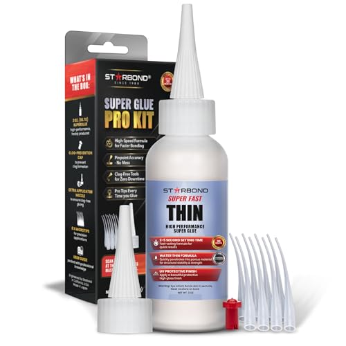 Starbond Super Fast Thin CA Glue – Super Glue Pro Kit with P...
