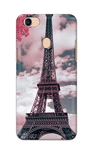 Image of Lovers Famous Place Eiffel Tower in Paris Hard Back Case Cover for Oppo F5 / Oppo F5 Youth /Oppo F5 Plus Back Cover -(J5) VNS2227