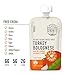 Serenity Kids Toddler Food Pouch Bone Broth Puree with Turkey Bolognese & Organic Veggies - BPA-Free & Protein-Rich Baby Food Pouches Clean Label Project Certified - 3.5 Oz, 6 Pack