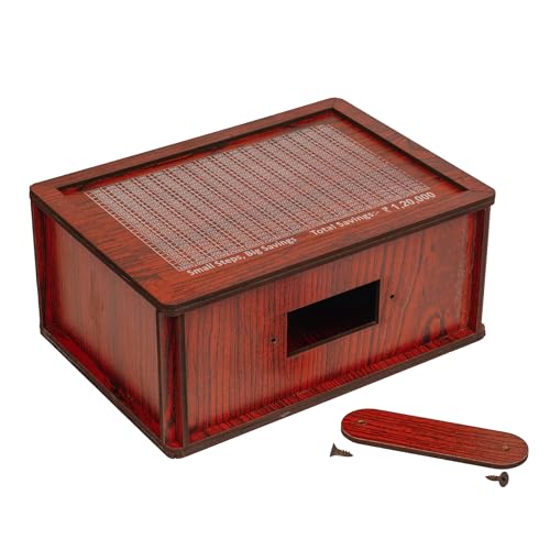 Image of ITOS365 Handmade Wooden Money Bank Piggy Bank | Coin Saving Box for Kids & Adults | Wooden Savings Box for Boys & Girls | Decorative Cash Bank | Gift Item for Home & Kids