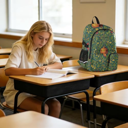 Mochilas para laptop impermeables estilo William Morris para libros 6