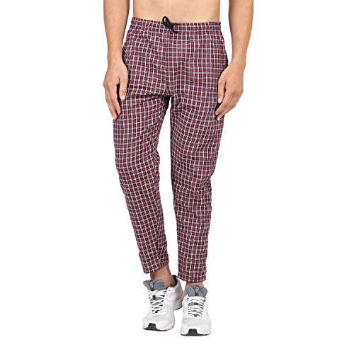 Image of Men's Cotton Checkered Pajama,