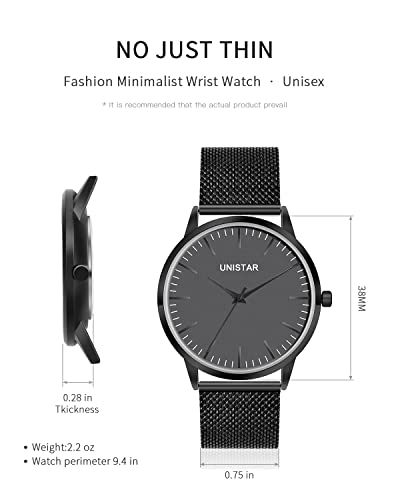 Ultra-Thin-Mens-Watches-Minimalist-Mens-Wrist-Watches-Unisex-Watch-Stainless-Steel-Mesh-Band-Black-Watches-Relojes-para-Hombres