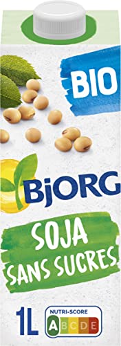 BJORG - Boisson Végétale Soja Sans Sucres - Boisson Bio Riche en Protéines - 1 L