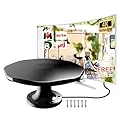 RV TV Antenna Outdoor Long Range, 360° Omni-Directional Reception Digital HD TV Antenna with Amplifier, Outdoor Digital Tv Antenna for Smart Tv——16ft Coaxial Cable