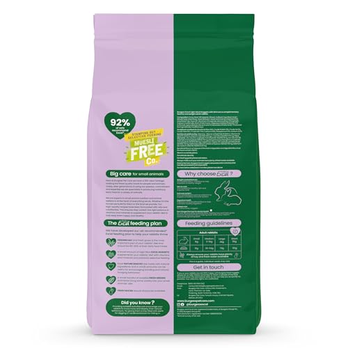Burgess Excel Light Rabbit Food with Mint, 3kg - Weight Management Rabbit Nuggets - Pellets for Overweight Rabbits (Pack of 2) - Image 6