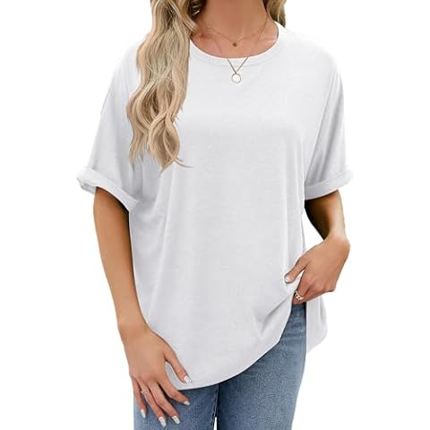 Famulily Ladies Oversized White T Shirt Cover