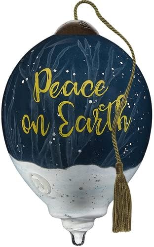 Ne'Qwa Art 7211102 Peace On Earth Golden Angel Hand-Painted, White - Image 2