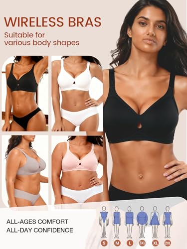 Image of Bras for Women Wireless Seamless Full Coverage Supportive Bralette