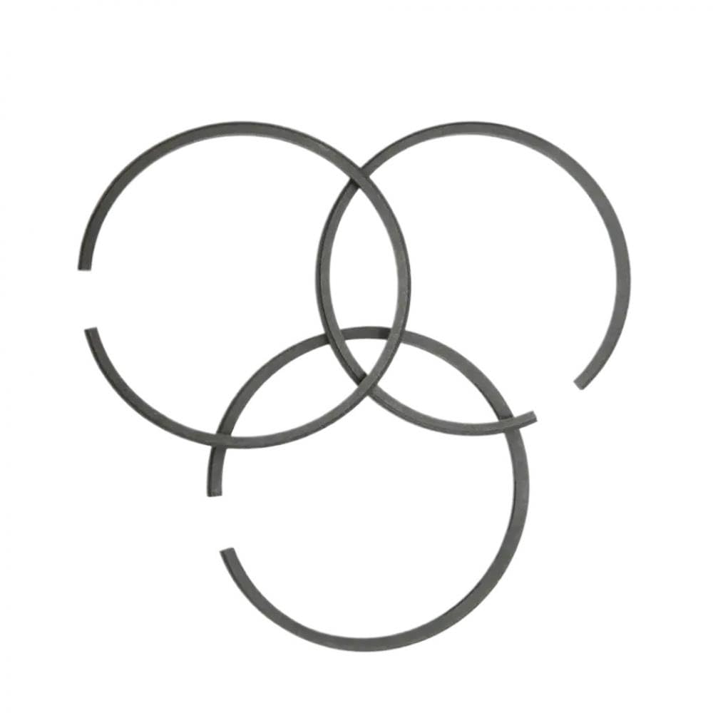3 anillos de pistón de 55 mm para compresor de aire, accionamiento neumático compatible con accesorios de cilindro negro de 55 pistones