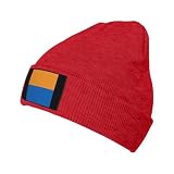 KWQDOZF Bandiera di Carrefour Berretto Unisex Cappello di Maglia Acrilico con Risvolto Cappelli Invernali Nero