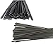 50pcs Black PP Plastic Welding Rods 52Ft Length Flat Strips Plastic Welder Rods Electrode Polypropylene Welding Rod