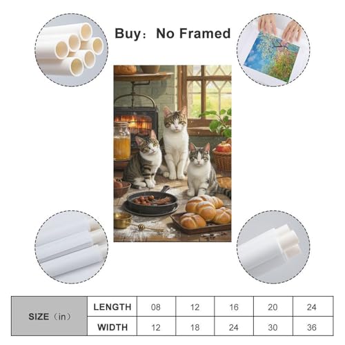 Cuadros modernos de gato británico para decorar el comedor 2