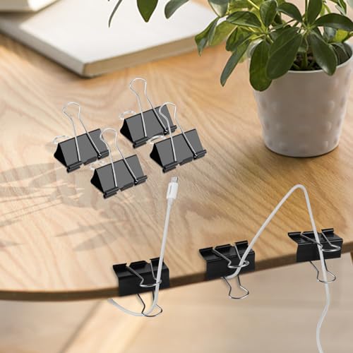 Image of Ufmarine Extra Large Binder Clips 2 inch, (40 Pcs) Big Paper Clips for Office Supplies